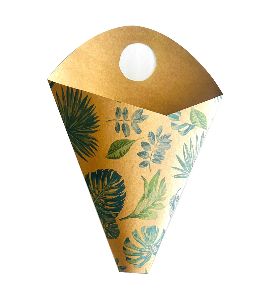 Botanical Print Bouquet Drop-In Carry Bag 3 (pack of 20)