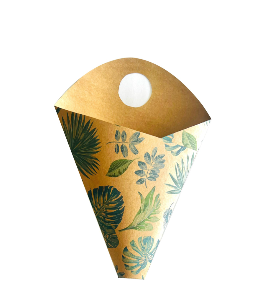 Botanical Print Bouquet Drop-In Carry Bag 3 (pack of 20)