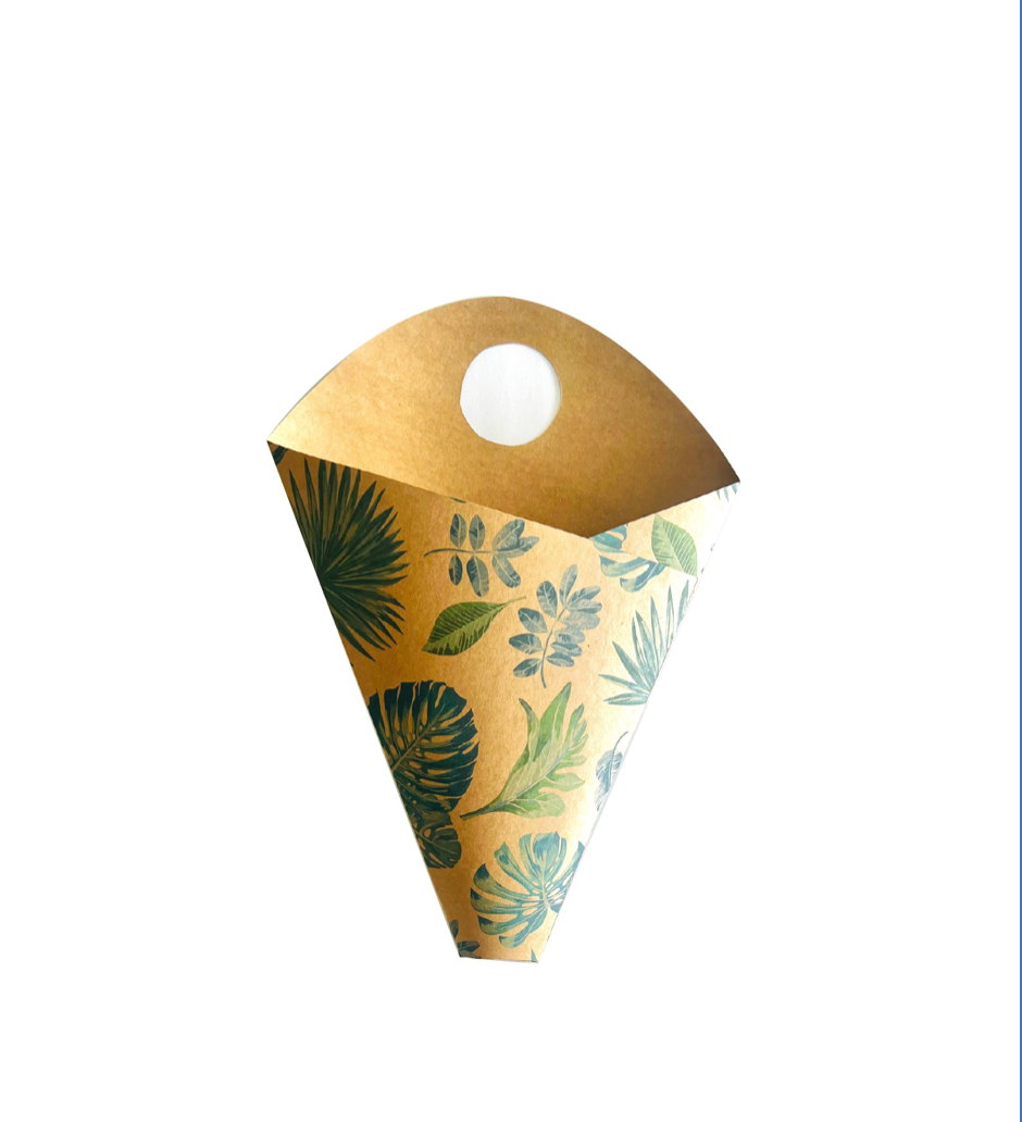 Botanical Print Bouquet Drop-In Carry Bag 3 (pack of 20)