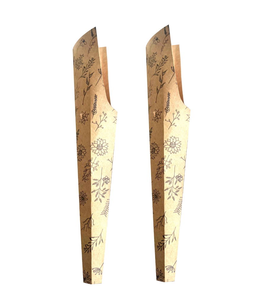 Wildflower Print Single Rose Drop-In Sleeve (Pack of 20) (R7.46ea)