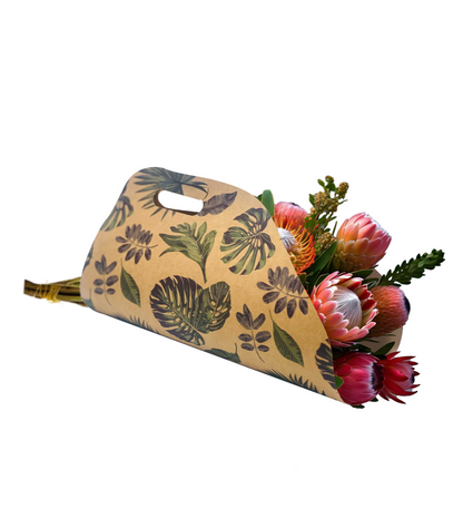 Botanical Print Bouquet Delivery Carry Bag 1 (Pack of 20) (R13.15ea)