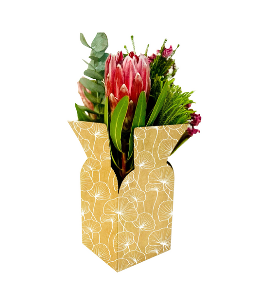 Ginkgo Biloba Print Posy Flower Box 1 (Pack of 20)