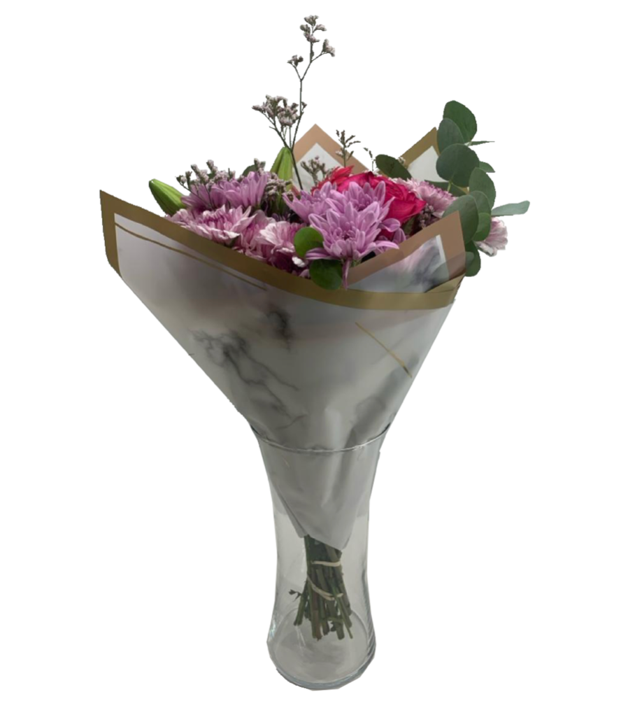 Bopp Silk Wrap: White and Grey Marble Effect with Gold Border EPP0576J (Pack of 20)(R2.45ea)