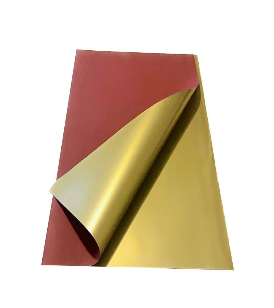 Bopp Silk Wrap: Two Tone Design Red and Gold EPP0577C (Pack of 20)(R2.45ea)