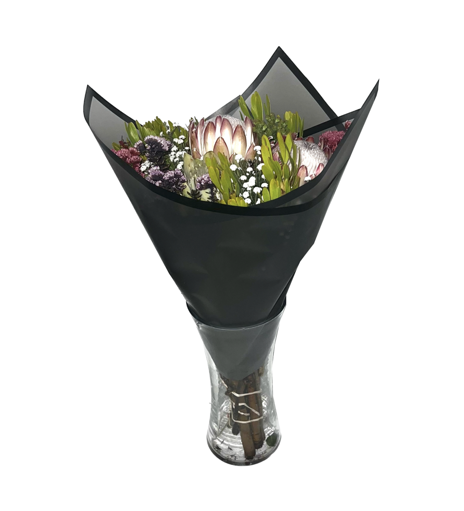 Bopp Silk Wrap: Slightly Transparent Black with Solid Black Border EPP0586N (Pack of 20)(R2.45ea)
