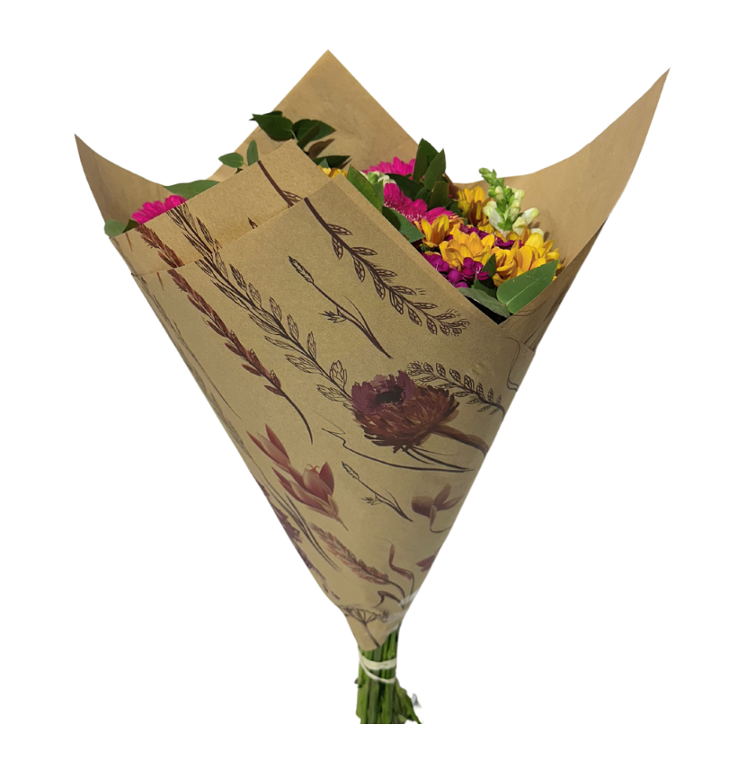 Meadow Print 60gsm Kraft Paper Sheets (Pack of 200 sheets)(R2.59c Per Sheet)