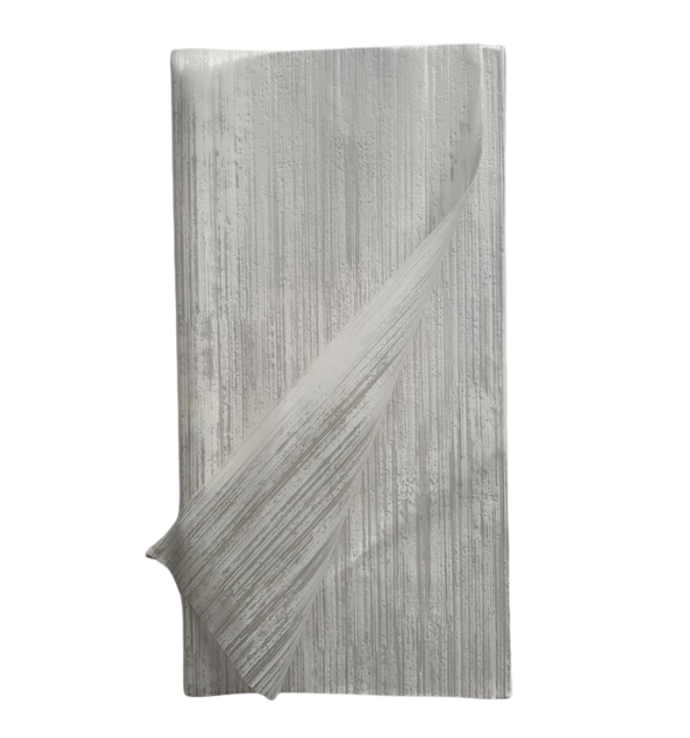 Bopp Silk Wrap: White Brush Effect Print EPP0923 (Pack of 20)(R2.45ea)