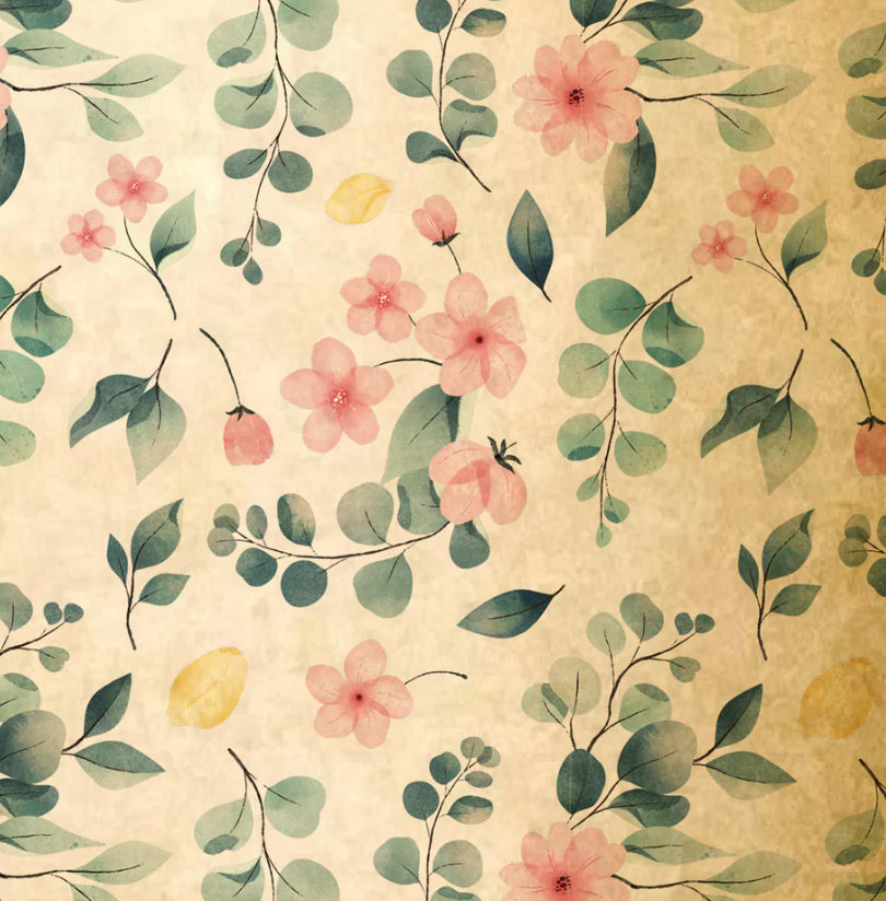 Eucalyptus Flower Print Bouquet Drop-In Carry Bag 1 (Pack of 20)