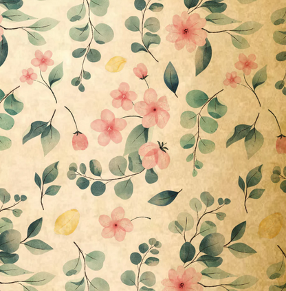 Eucalyptus Flower Print Bouquet Drop-In Carry Bag 1 (Pack of 20)