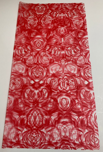 Bopp Silk Wrap: Transparent Red Rose EPP1177 (Pack of 20)(R2.45ea)