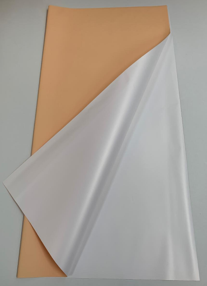 Bopp Silk Wrap: Peach and White EPP1089 (Pack of 20)(R2.45ea)