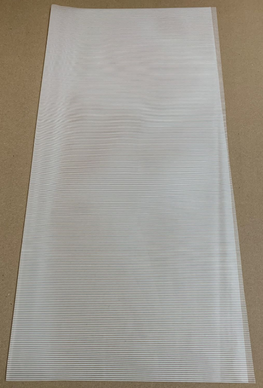 Bopp Silk Wrap: Transparent multi-lines, Cream White EPP1036A (Pack of 20)(R2.45)