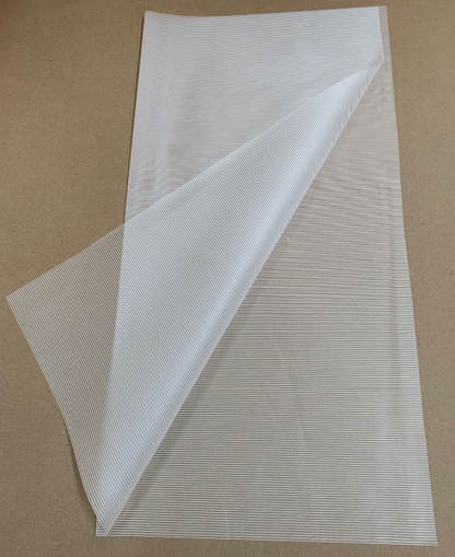 Bopp Silk Wrap: Transparent multi-lines, Cream White EPP1036A (Pack of 20)(R2.45)