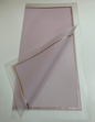 Bopp Silk Wrap: Transparent Lavender with wide frosted border and rose gold border EPP1178 (Pack of 20)(R2.45ea)