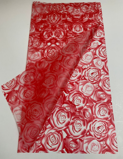 Bopp Silk Wrap: Transparent Red Rose EPP1177 (Pack of 20)(R2.45ea)