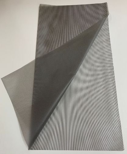 Bopp Silk Wrap: Transparent multi-lines, Midnight Black EPP1036D (Pack of 20)(R2.45)