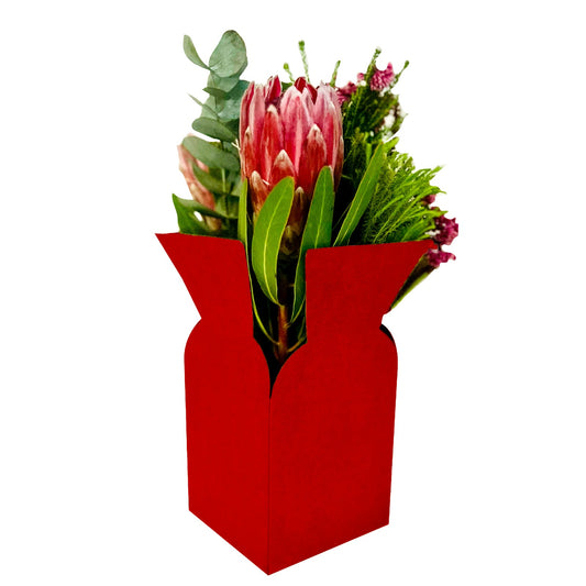 Red Print Posy Flower Box 1 (Pack of 20)