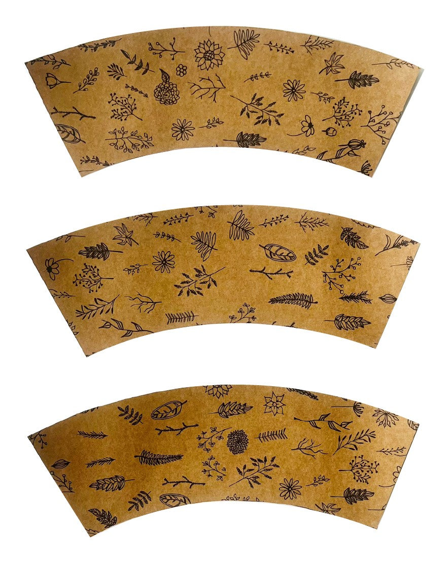 Wildflower Print Kraft Pot Cover For Plants (pack of 20)