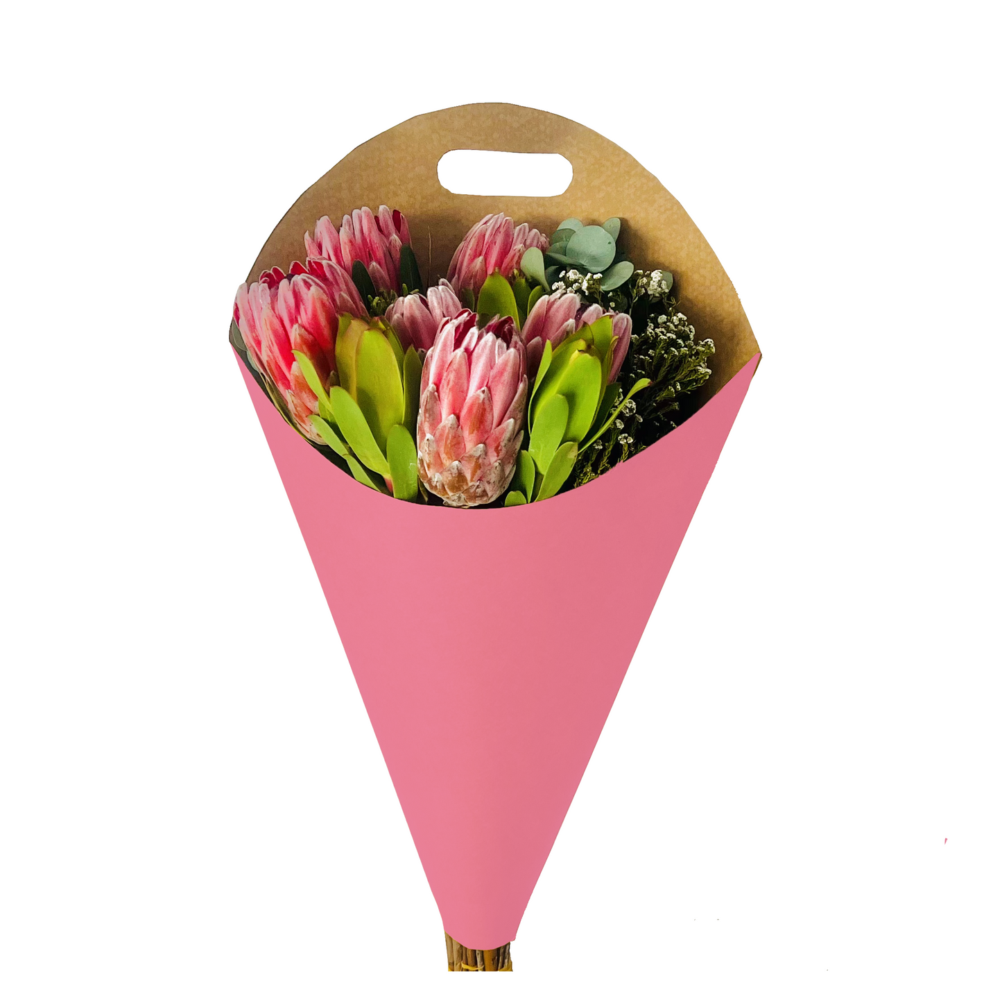 Pink Print Bouquet Drop-In Carry Bag 2 (pack of 20)