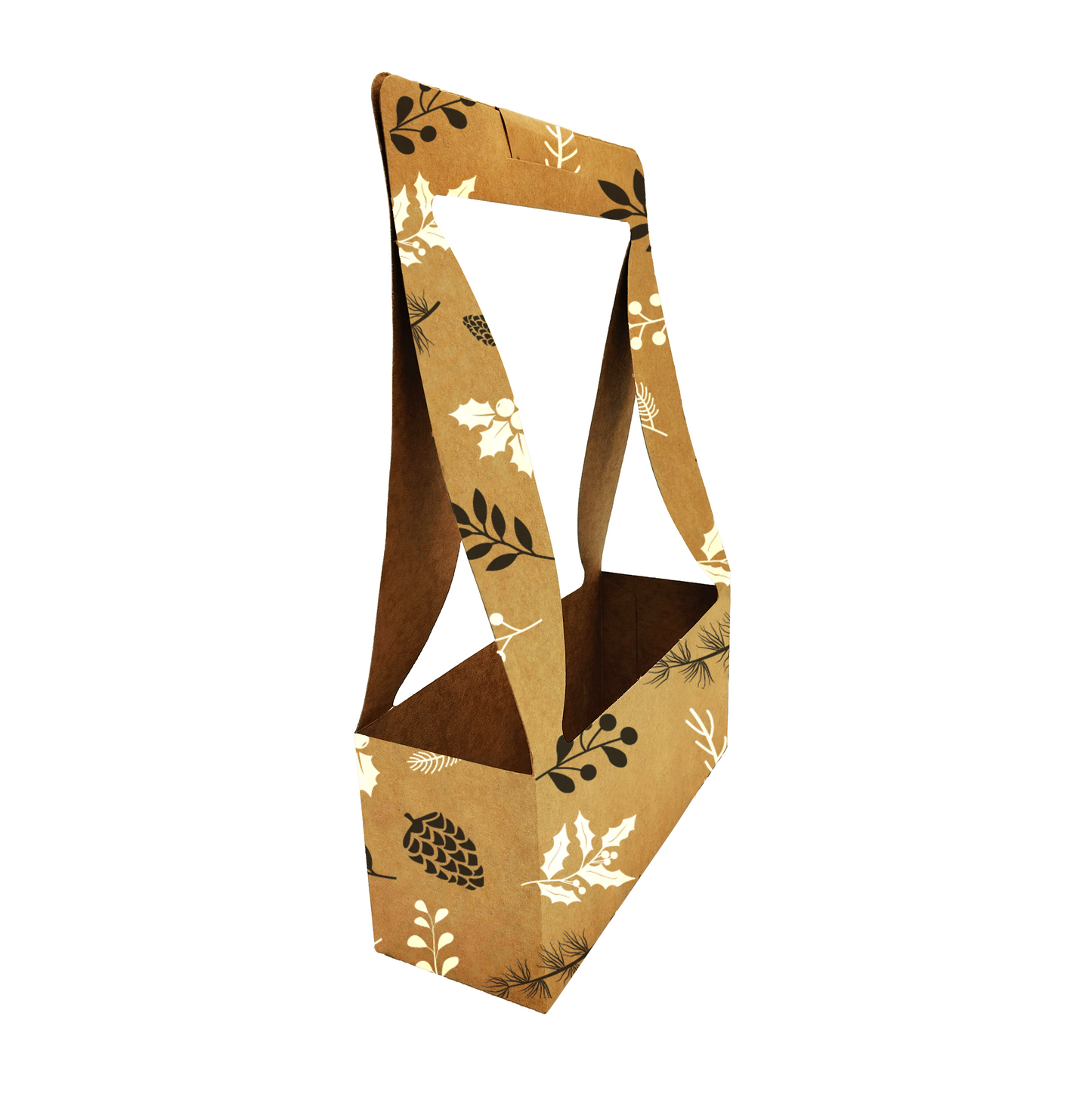 B&W Pinecone Print Bouquet Carry Box 1 (Pack of 20) (R11.25ea)