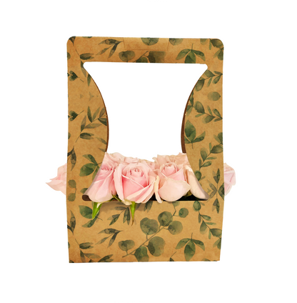 Eucalyptus Print Bouquet Carry Box 1 (Pack of 20) (R11.25ea)