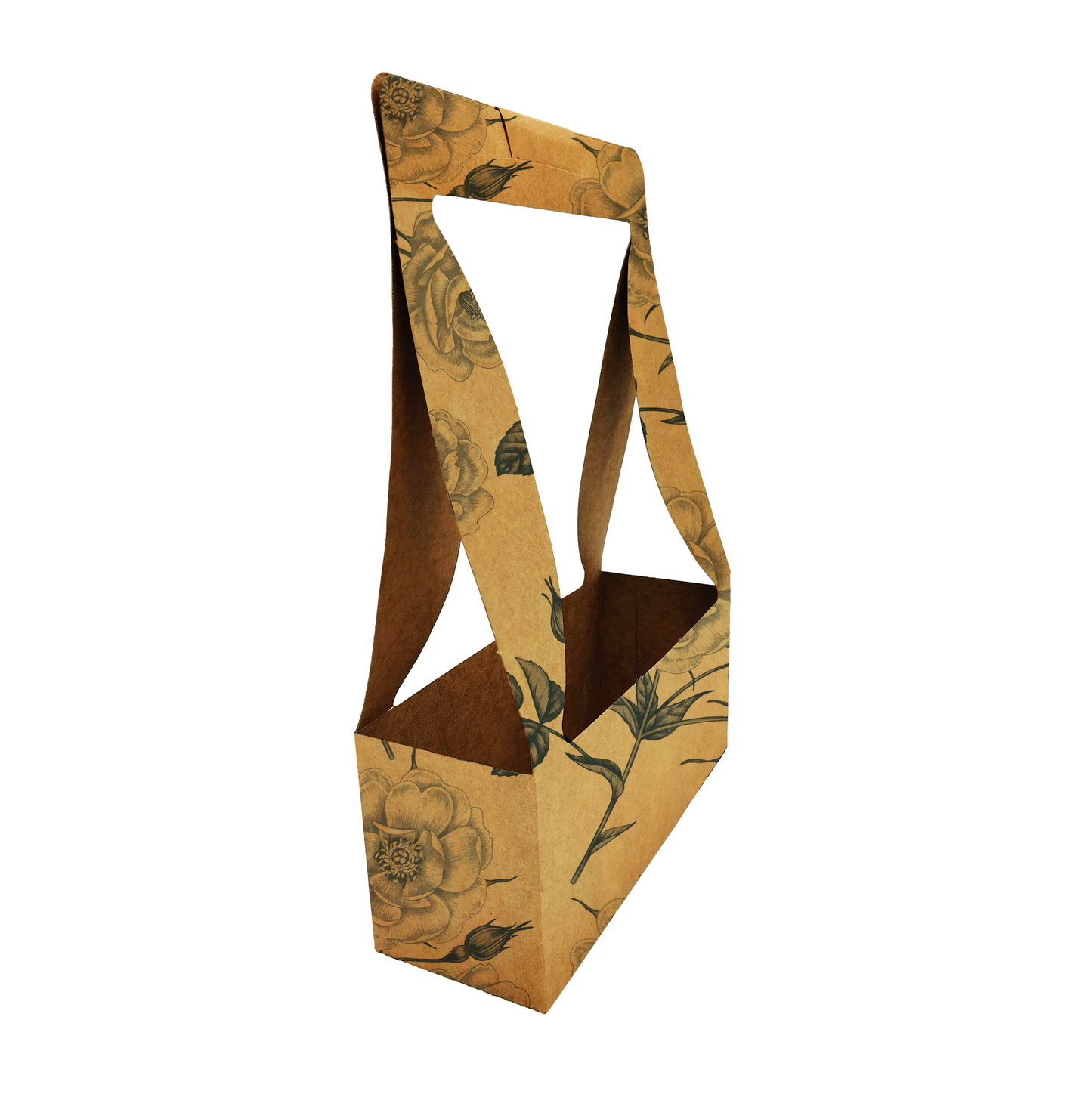 Rose Print Bouquet Carry Box 1 (Pack of 20) (R11.25ea)