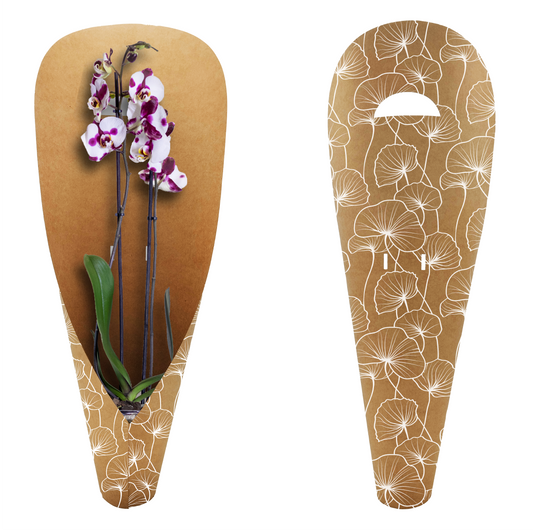 Ginkgo Biloba Print Large Orchid Carry Bags (Pack of 20) (R19.49ea)