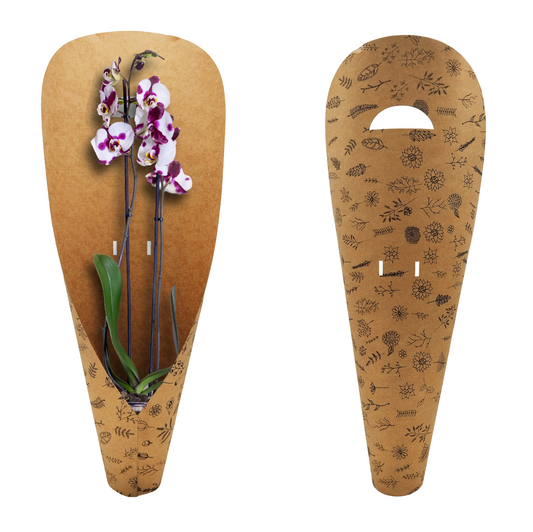 Wildflower Print Large Orchid Carry Bags (Pack of 20) (R19.49ea)
